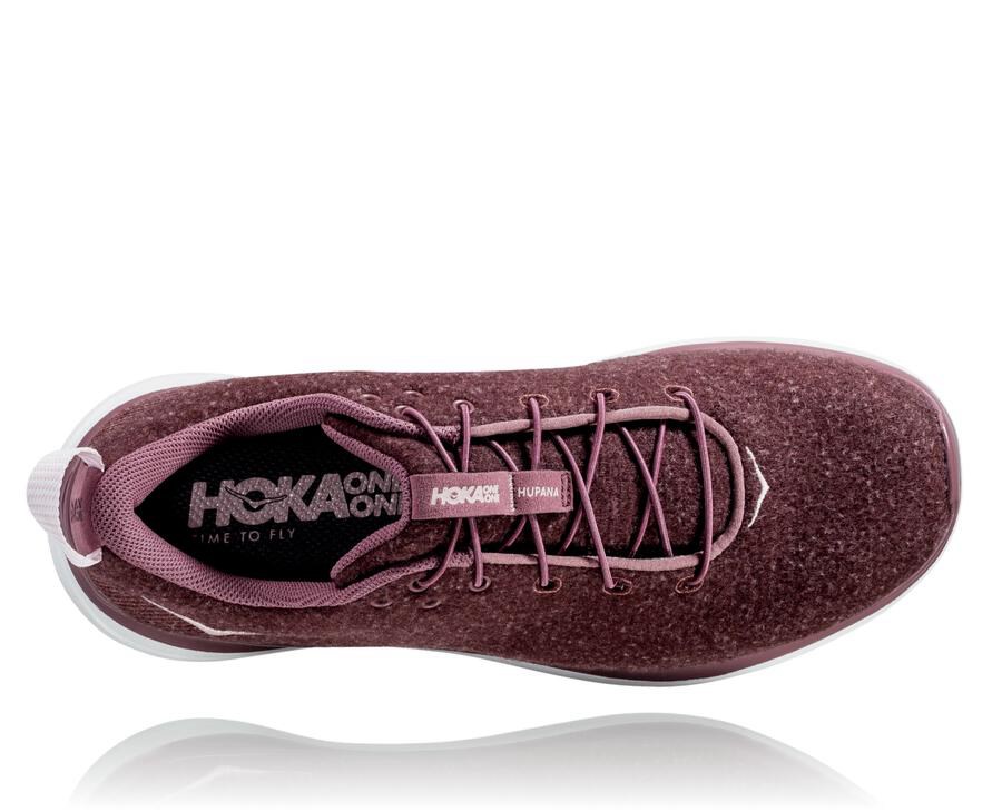 Running Shoes Womens - Hoka One One Hupana Flow Wool - Brown - FMGJIYA-78